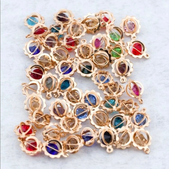 Jewelry - (brownish Yellow) Flower Design DIY Pendent